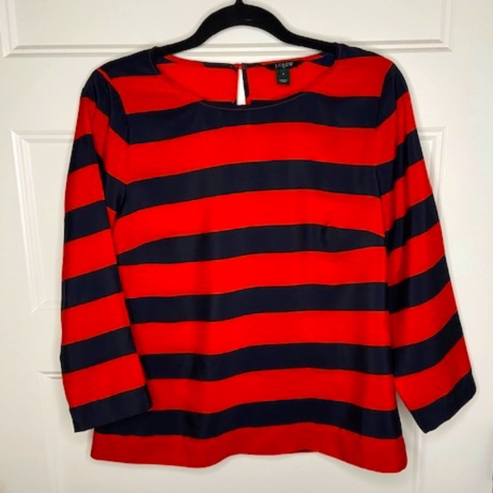 J.Crew Factory stripe blouse size S